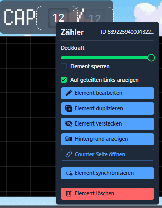 Context Menü Aussehen