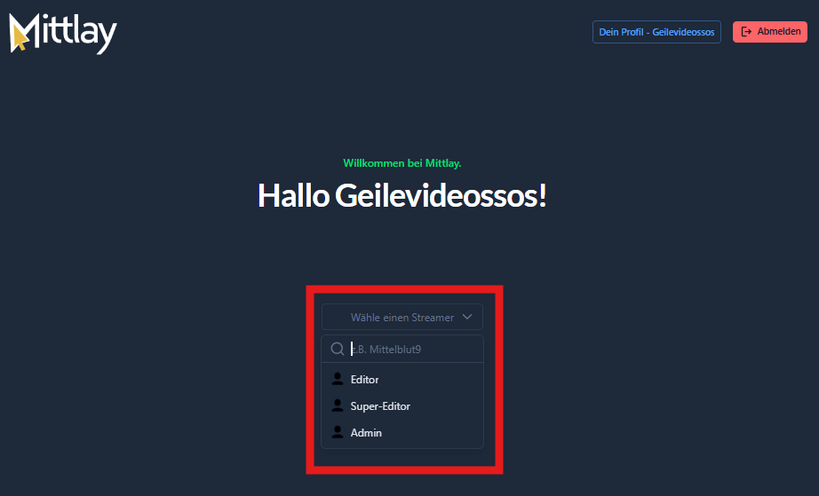 Editor Feld Aussehen